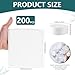 KISEER 200 Pieces Compressed Towels Portable Disposable Mini Compressed Coin Tissue Toilet Paper Tablets for Travel, Camping, Hiking, Sport, Beauty Salon, Home Hand Wipes