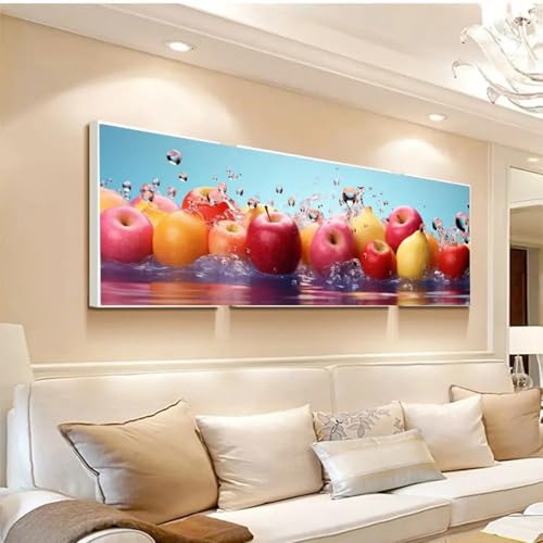 Tableau fruits colorés grand format pour décorer la salle à manger et le bar de cuisine