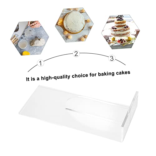 2 Pcs Acrylic Cake Set - Transparent Buttercream Smoother for Baking Fondant and Cake Decoration Tools - Image 2
