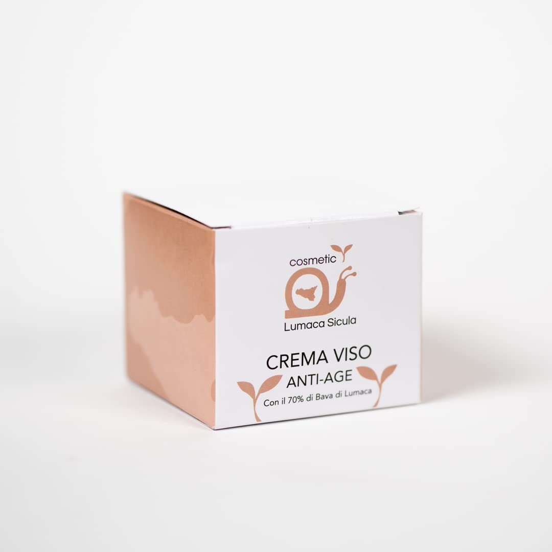 Crema viso bava di lumaca 70%, acido ialuronico, aloe vera, anti-age 50ML, idratante, antiossidante della vitamina E, contrasta invecchiamento cutaneo, arrossamenti