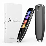 Navitomoon S7 Language Translator Pen, OCR Digital Pen Reader, Text Translation, Scan Excerpt, Voice Translation, Photo Translation for Students, Business Professionals, Travelers and Dyslexia