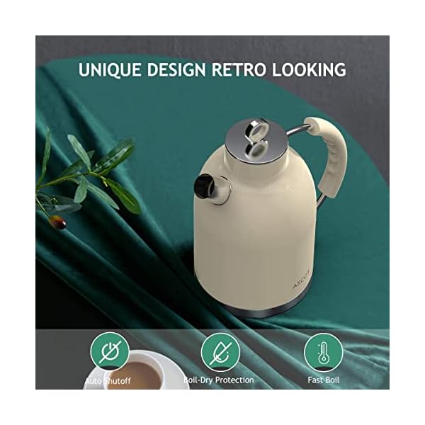 ASCOT Electric Kettle, Stainless Steel Electric Tea Kettle Gifts for Men/Women/Family 1.6L 1500W