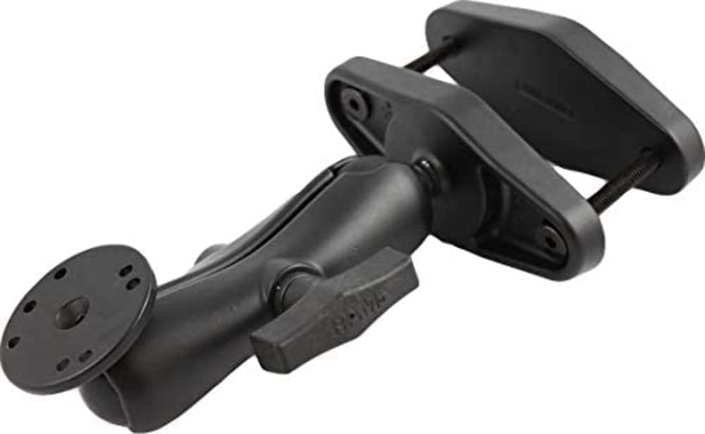 RAM Mounts (RAM-101U-247-4 4" Max Width Clamp Mount with 1.5" Diameter Ball Double Socket Arm and 2.5" Round Base (Amps Hole Pattern)
