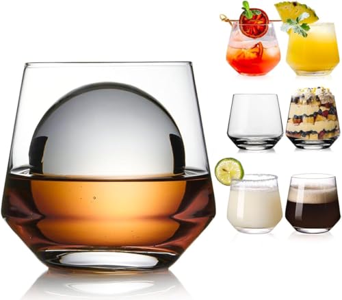 Image of Premium 350 ML Water & Juice Drinking Glasses Set of 6 Vintage Glassware Set for Juice, Cocktail, Mocktail,Whisky All Beverages Everyday Uses for Gift (6, MT-25)