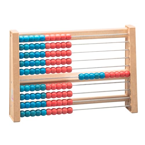 WISSNER® Aktiver Lern-Rechenschieber - Robustes RE-Wood®-Holzdesign für...