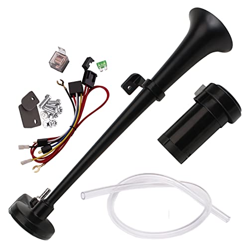 FARBIN Luft Hupe 12V Air Horn 150db LKW Lufthorn Drucklufthorn 18 Inch Auto Horns mit Kompressor für Auto PKW LKW Booten Motorrädern Zug Hupen Tgv Lkw Hupe