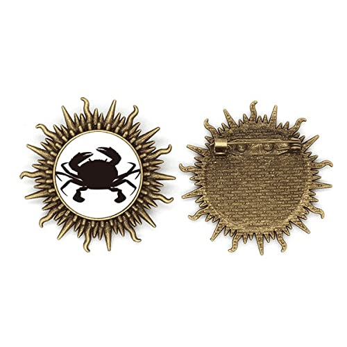 Broche crabe noir en métal pour customiser vos vêtements et vestes