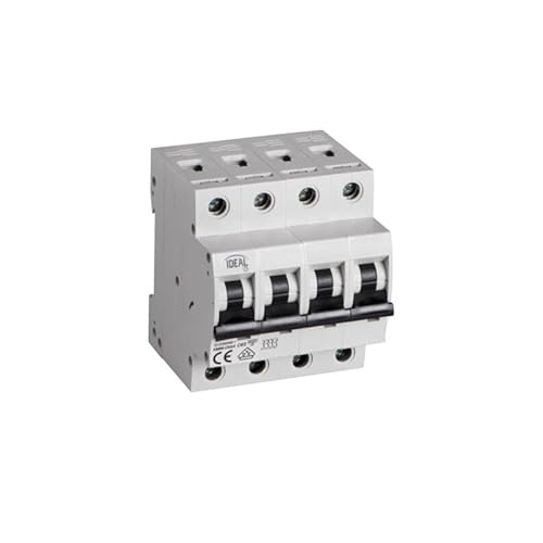 Kanlux Disjoncteur KMB6 63A - Protection Contre Surintensités - 4 Modules - Classe C - IP20