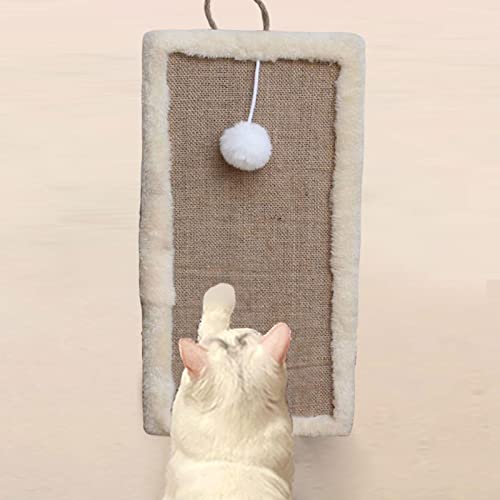 Ioensy Almofada para arranhar gato Sisal Garra de gato arranhador Placa para arranhar gato Protetor