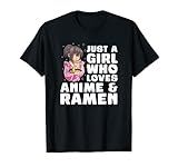 Manga Ramen Japón Chica Otaku Kawaii Fideos Japoneses Anime Camiseta
