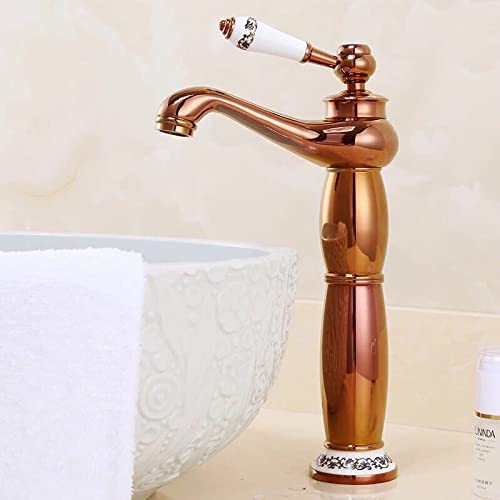 Grifo del fregadero de la cocina de latón antiguo mezclador monomando