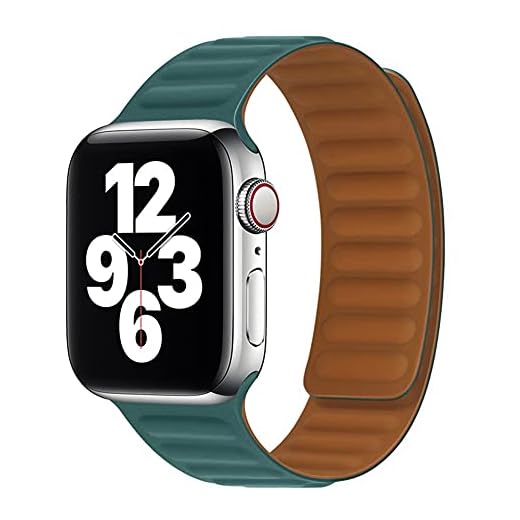 Klockrem läderrem för band 44mm 40mm 38mm 42mm 3 5 4 6 SE (Band Color : Silicone Malachite G, Band Width : 42mm or 44mm)
