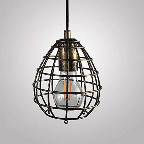 Lámpara de suspensión industrial loft retro creativa con casquillo E27 para decoración 4