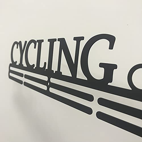Yubingqin Medaille display hanger voor fietsen Sport medaille hanger fietsen medaille houder muur haak rack staal Gepersonaliseerd Maatwerk Logo (Kleur: CYC) - Image 5