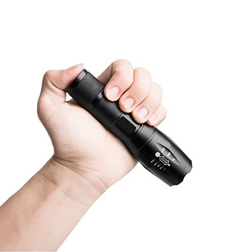 Bestsun 3000 Lumens A100 Portable Ultra Bright Handheld Led Flashlight With Adjustable Focus And 5 Light Modes, Outdoor Water Resistant Torch, Powered Tactical Flashlight For Camping Hiking #TOP6