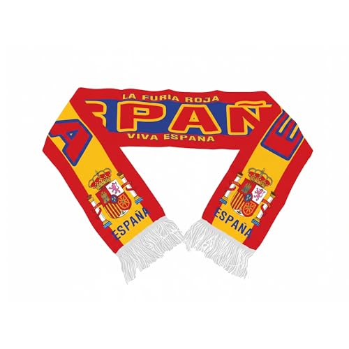 2026 World Cup Soccer Fan Espaa Scarf Double-Sided National Team Logo Print Supporter Souvenir Gift for Men & Women Matchday Essentials 5.5 x 57.5 Inch