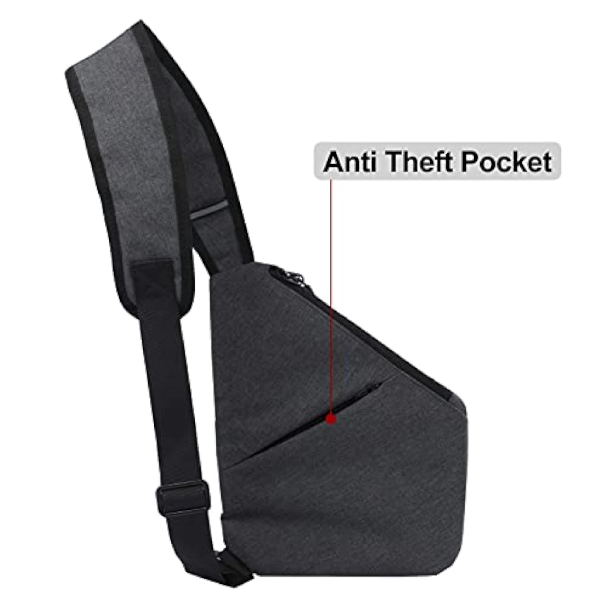 Men's Lightweight Anti-Theft Sling Shoulder Bag