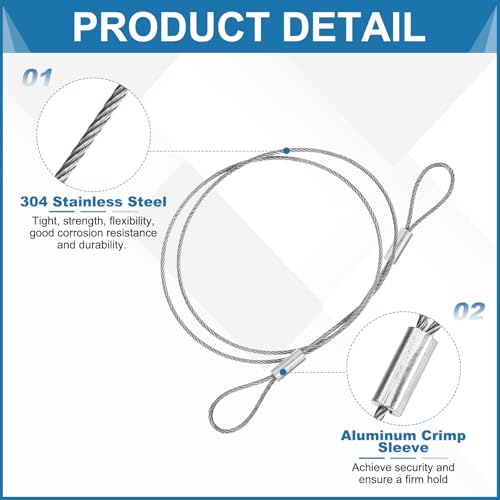 Cable de acero trenzado 1 mm 3 Imagen adicional