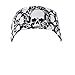 ZANheadgear All Over Skull Headband (Black/White)