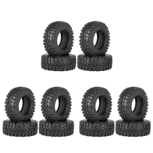 Pneus en caoutchouc 1.9 haute adhérence 90mm pour roues Axial SCX10 MST 12x