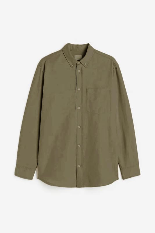 Image of BE ACTIVE Men's Oxford Cotton Lycra Casual Shirt || Men Stylish Shirt || Full Sleeves || Simple Shirt for Men || Timeless Style & Comfort