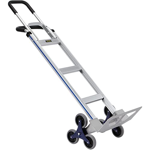Vevor UTILITY CART TCS3 Stair Climbing Cart, 550 Lbs Load Capacity, Aluminum Hand Truck Dolly thumb #10
