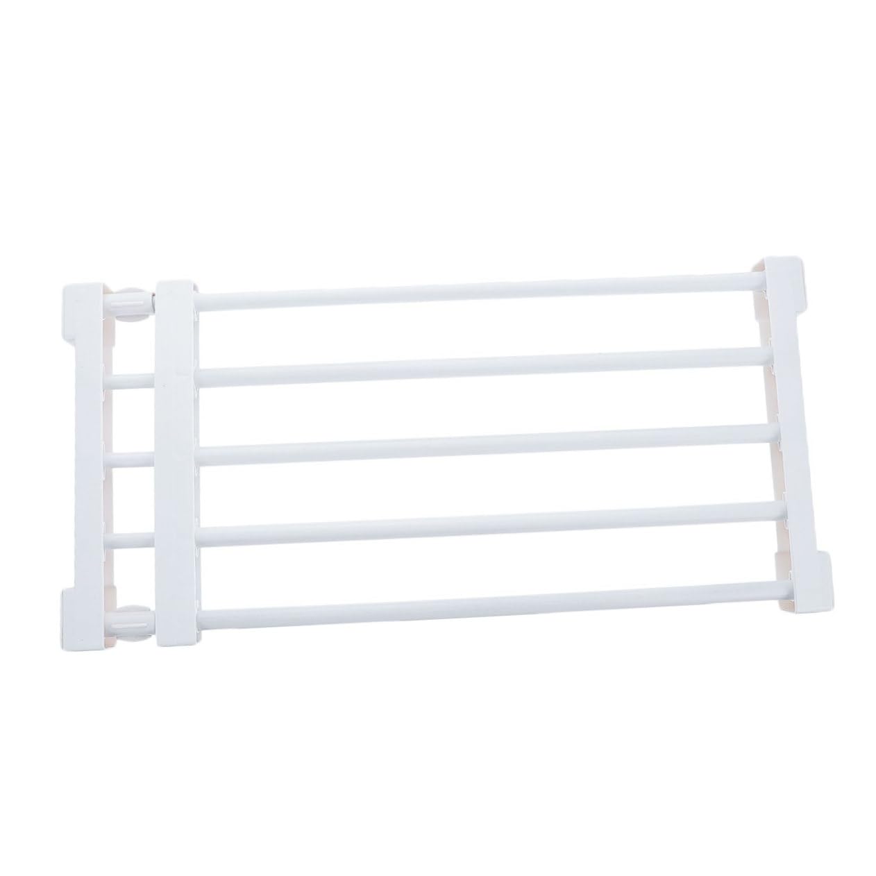 PRETYZOOM Expandable Closet Tension Shelf 5-fold Laundry Room Storage Organizer Tension Shelf Dividers