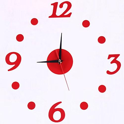 DIY Design Art Foam Sponge Digit Wall Clock