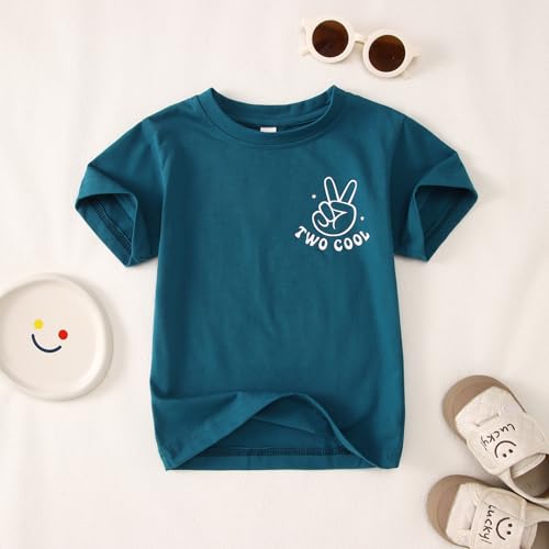 Two Cool Birthday Shirt 2T Birthday Boy T-Shirt 2 Years Old Toddler Boys Bday Party Outfit Short Sleeve Gift Tee Tops4