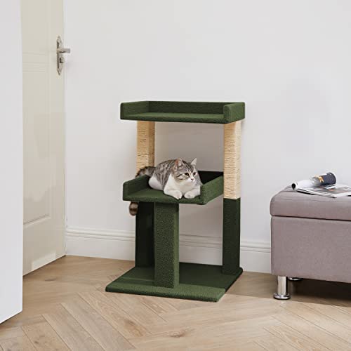 Lulu Large Cat Tree Tower with 2 Spacious Platforms, Sturdy