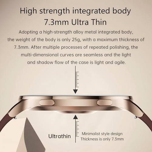 Ultra-Slim Smart Watches for Men (Call/3 Bands/All Metal), Extra Large AMOLED 1.75” Ultra-Clear Fitness Tracker with Heart Rate/Sleep Monitor,Waterproof Smart Watch for iPhone//Samsung/Android