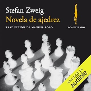 Diseño de la portada del título Novela de ajedrez