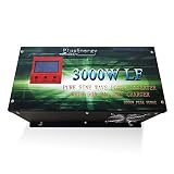 WccSolar Power 3000w-12v Artículo No. LFPSW-3000-12v-220 Potencia pico de arranca 6000w Cargador 50Amp entrada 220v-240v DC Voltaje de entrada 12V