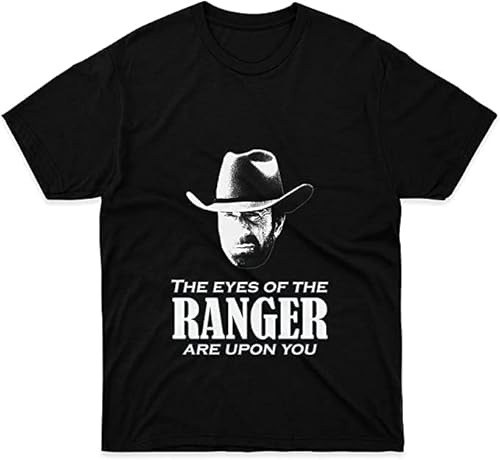 Walker Texas Ranger Merchandise T-Shirt Funny Cotton Tee Vintage Gift for Men Women