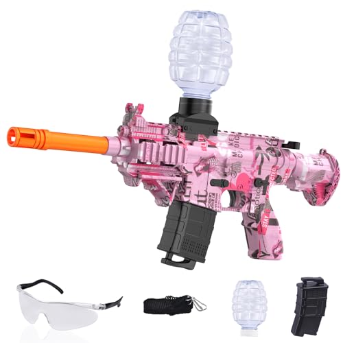 Electric Gel Ball Blaster Toys-Eco-Friendly Splatter Ball Blaster Automatic Outdoor Games Toys for Activities Team GamePink