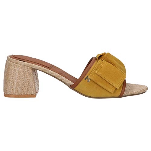 GIOSEPPO Mules Tacón Lazo Mostaza - Color - Mostaza, Talla Zapatos Mujer - 39