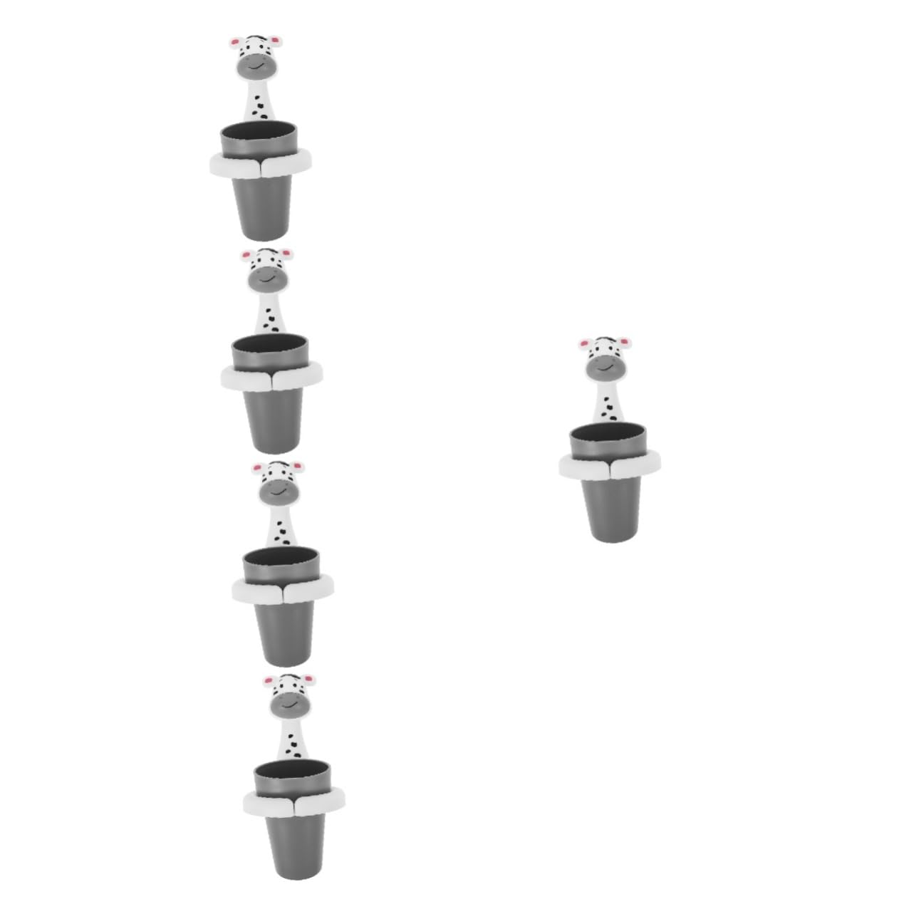 OSALADI 5pezzi Portaspazzolino Da Muro Con Tazza Organizzatore Per Spazzolini e Dentifricio Design Pratico e Facile Da Installare Adatto Per Bagno e Superfici Lisce