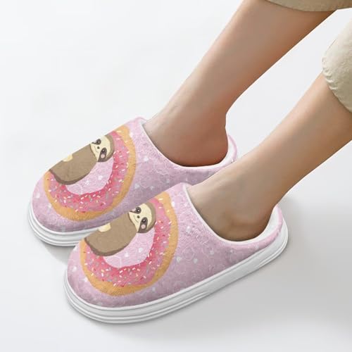UNICEU House Slippers for Women Comfy Fuzzy House Shoes Slip On Fluffy Slipper Comfortable Back Closed Indoor Slides4
