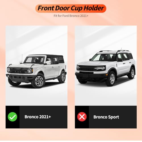 Portavasos lado pasajero Ford Bronco 2021+ derecho miniatura 6