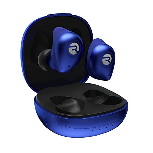 Image of Raycon Fitness Bluetooth True Wireless Earbuds with Built in Mic 54 Hours of Battery IPX7 Waterproof and Charging Case with Talk, Text, and Play Bluetooth 5.2 Portable Sport (Electric Blue)