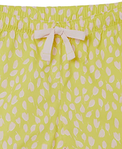 Amazon Essentials Women's Poplin Short And Sleep Tee Set, Pink Petal Print, Small #TOP4