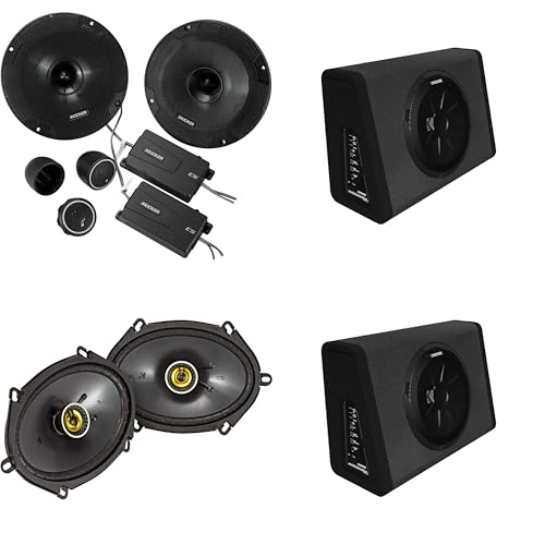 Kicker (2) 11PT250 Powered Sub Enclosure & 46CSS654 6.5