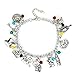 Anpassbare Alice Im Wunderland Edelsteinlegierung Armband Handgemachter Schmuck Multi-Anhänger Kombinationsarmband Armband Niedlich