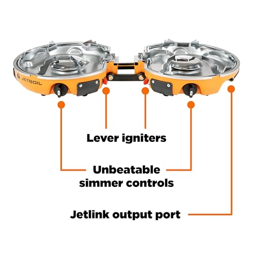 Jetboil Genesis Basecamp Camping Stove + Cookware, Orange - Image 5