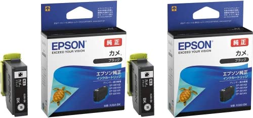 Amazon.co.jp: (2個セット) EPSON エプソン 純正インク KAM-BK