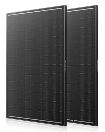 Image of ECOBOSS 200 Watt Solar Panel, 2 Pack 100W Solar Panels, N-Type 16BB 12V Solar Panel with 25.6% Conversion Efficiency, Monocrystalline Modules for RV Power Systems, Marine, Cabins & Off-Grid System