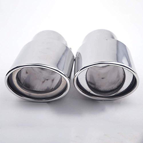 ZUOLUO Mufflers Car Muffler Chrome Exhaust Pipe Ends Car Exhaust Exhaust Tips Exhaust Parts straight