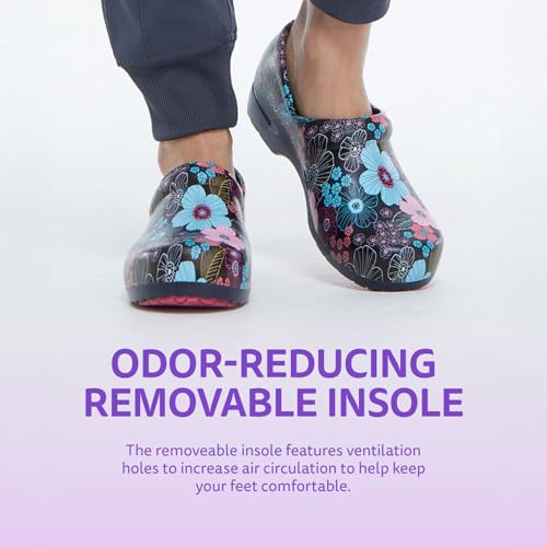 Image of Anywear SR Angel Nursing Clogs - Non-Slip Work Shoes for Women & Men - Slip-Resistant Cushioned Nursing Shoes