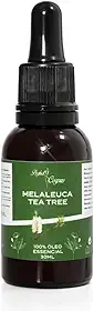 Óleo Essencial de Melaleuca (Tea Tree) 30ml - Contra Micose e Acne - 100% Puro e Natural