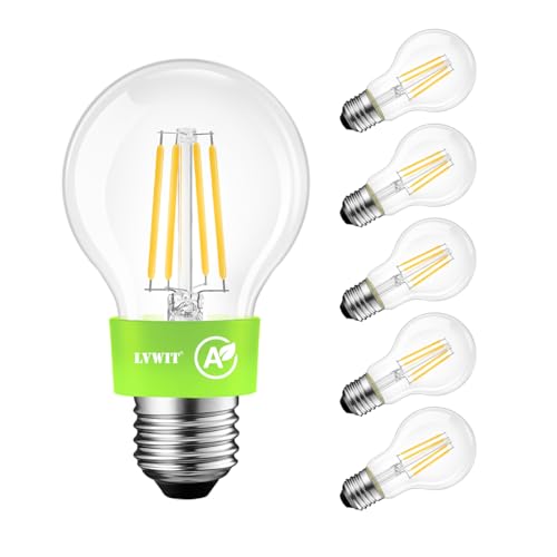 LVWIT E27 LED Retro Birne ST64 Lampe erstezt Warmweiß 2700K